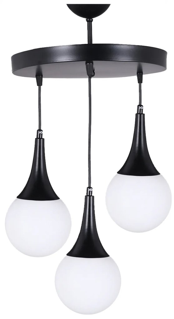 ΦΩΤΙΣΤΙΚΟ ΟΡΟΦΗΣ 3ΦΩΤΟ ΜΑΥΡΟ HM7516.01 30x75 εκ.