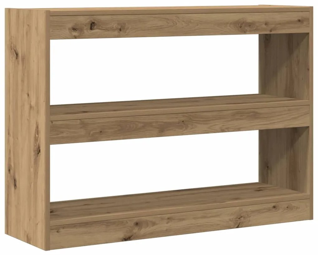 vidaXL Βιβλιοθήκη artisan δρυς 100 x 30 x 72 εκ Επεξεργασμένο ξύλο