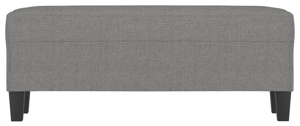 vidaXL Πάγκος Σκούρο Γκρι 100x35x41 εκ. Υφασμάτινος