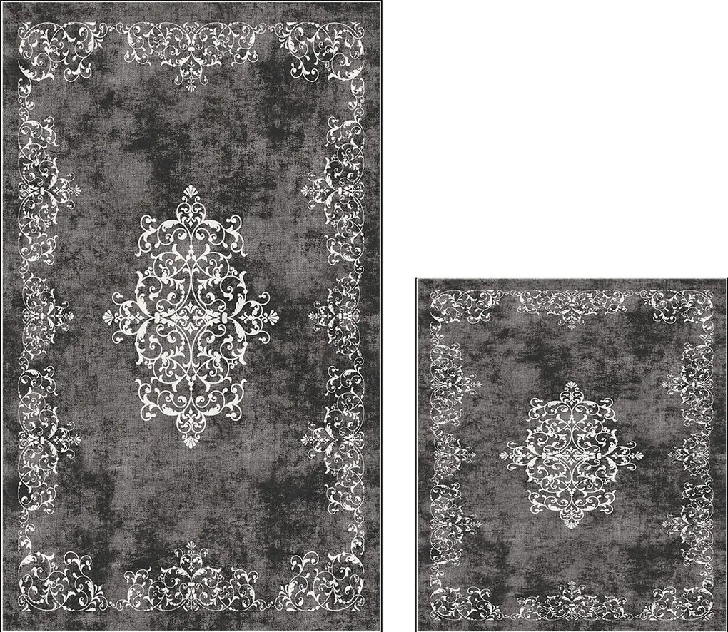 Bathmat Set (2 Pieces) 510616 - Grey Grey