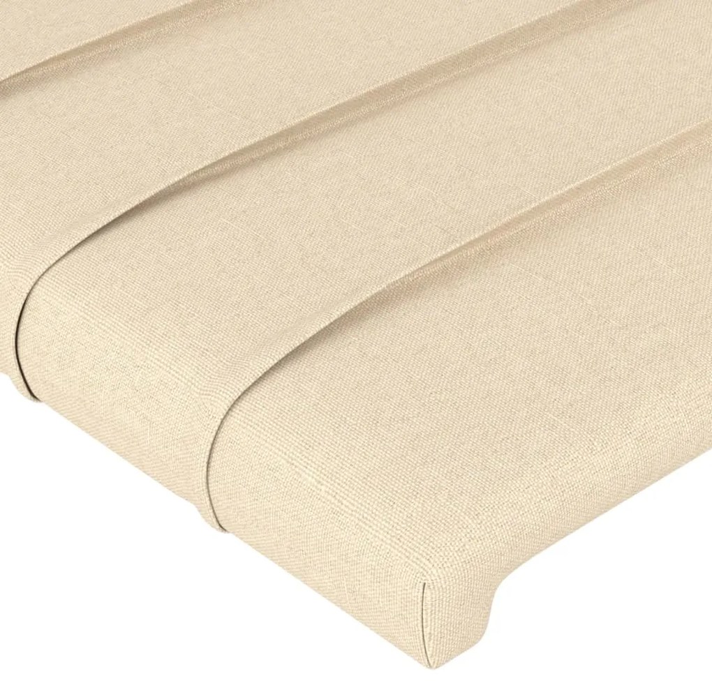 vidaXL Κεφαλάρια Κρεβατιού 4 τεμ. Κρεμ 80 x 5 x 78/88 εκ. Υφασμάτινο