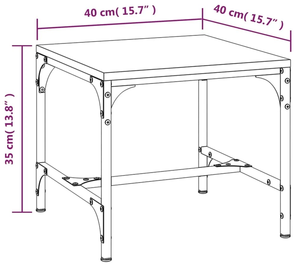 ΒΟΗΘΗΤΙΚΟ ΤΡΑΠΕΖΙ SONOMA ΔΡΥΣ 40X40X35 ΕΚ. ΕΠΕΞΕΡΓΑΣΜΕΝΟ ΞΥΛΟ 819404