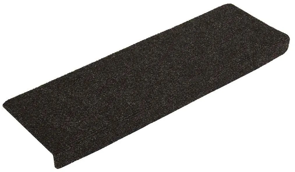 vidaXL Αυτοκόλλητα Πατάκια Σκαλιών 30 τεμ. 65x21x4 εκ. Σκούρο Καφέ Ορθογώνιο Άκρο