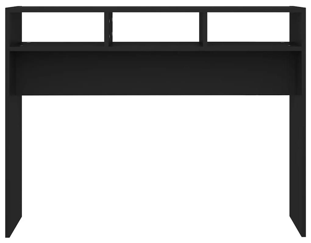 Τραπέζι Κονσόλα Μαύρο 105 x 30 x 80 εκ. από Μοριοσανίδα - Μαύρο