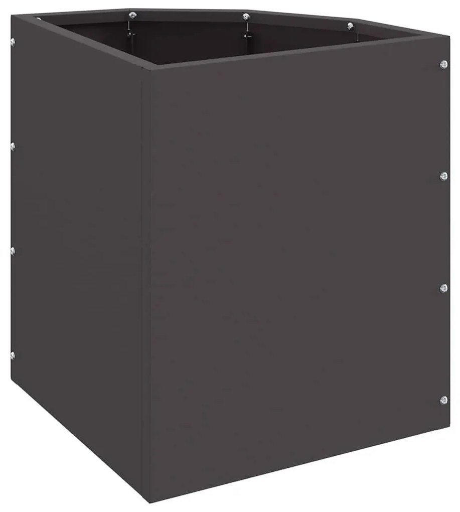 vidaXL Γωνιακό Ροδόδεντρο Μαύρο 30 x 30 x 35 εκ Ατσάλι