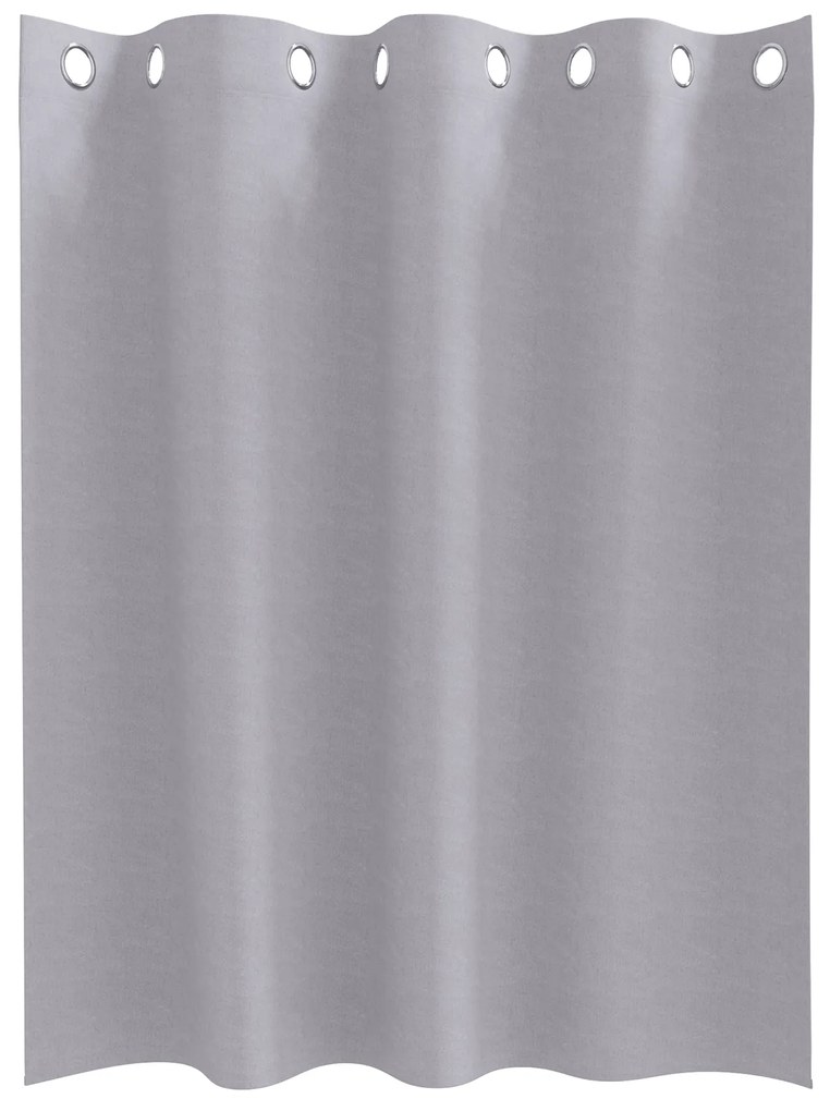 vidaXL Κουρτίνες 2 pcs Μεταλλικό Γκρι 140 x 140 cm Πολυεστέρας