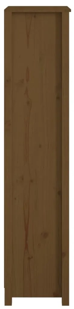vidaXL Βιβλιοθήκη Μελί 50x35x154 εκ. από Μασίφ Ξύλο Πεύκου
