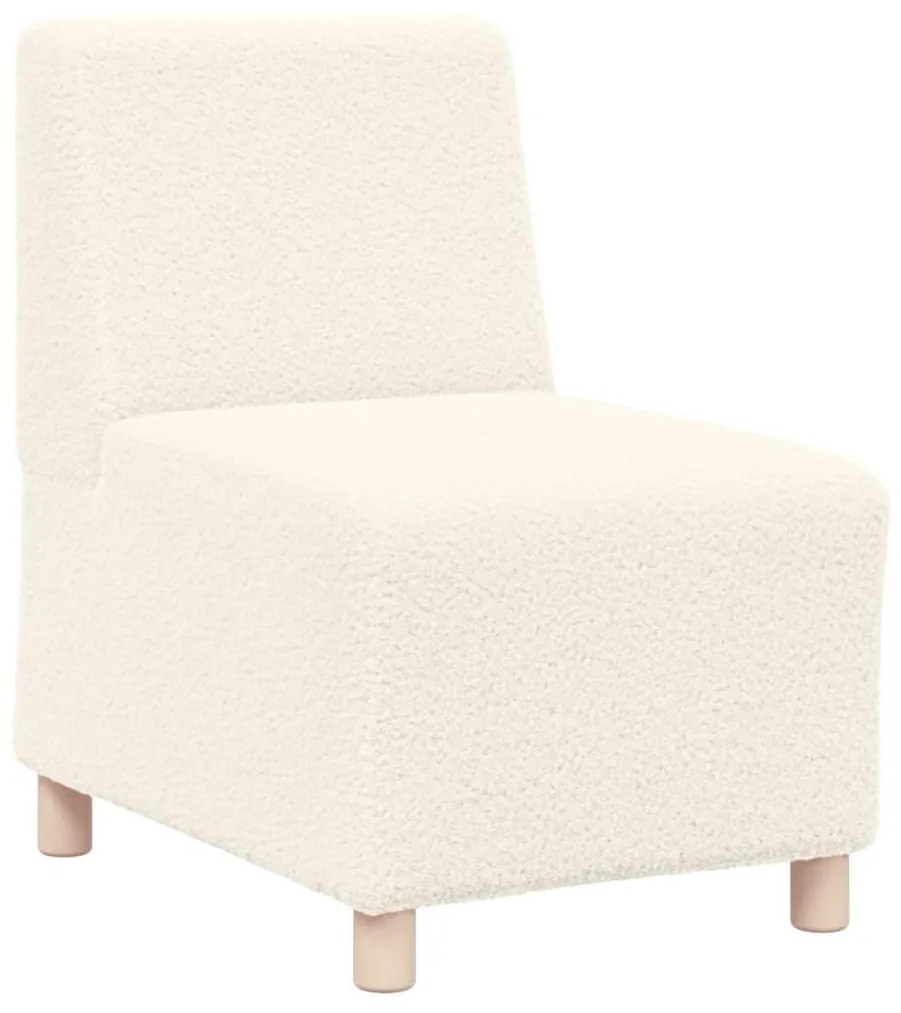 vidaXL Μοναδικός Καναπές χωρίς Χερούλια 3 pcs Κρεμ 55 x 74 x 82 εκ.
