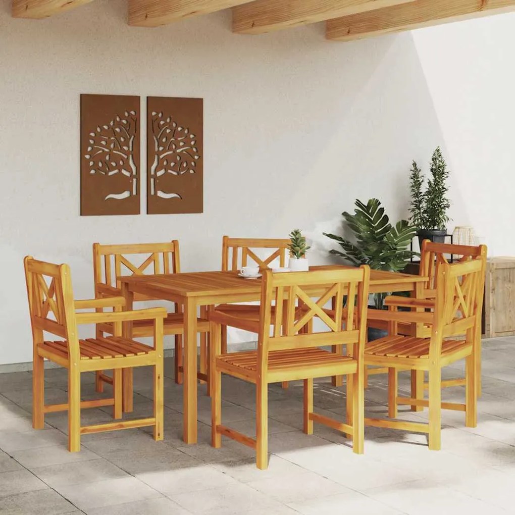 vidaXL Καρέκλες κήπου  6 τμχ 56x55.5x90 εκ από μασίφ ξύλο ακακίας