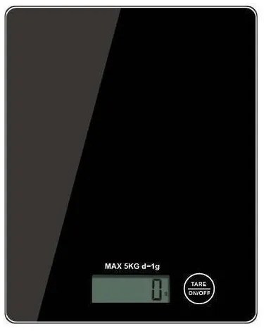 Arrango AB76484 Ψηφιακή Ζυγαριά Κουζίνας 1gr/5kg Μαύρη