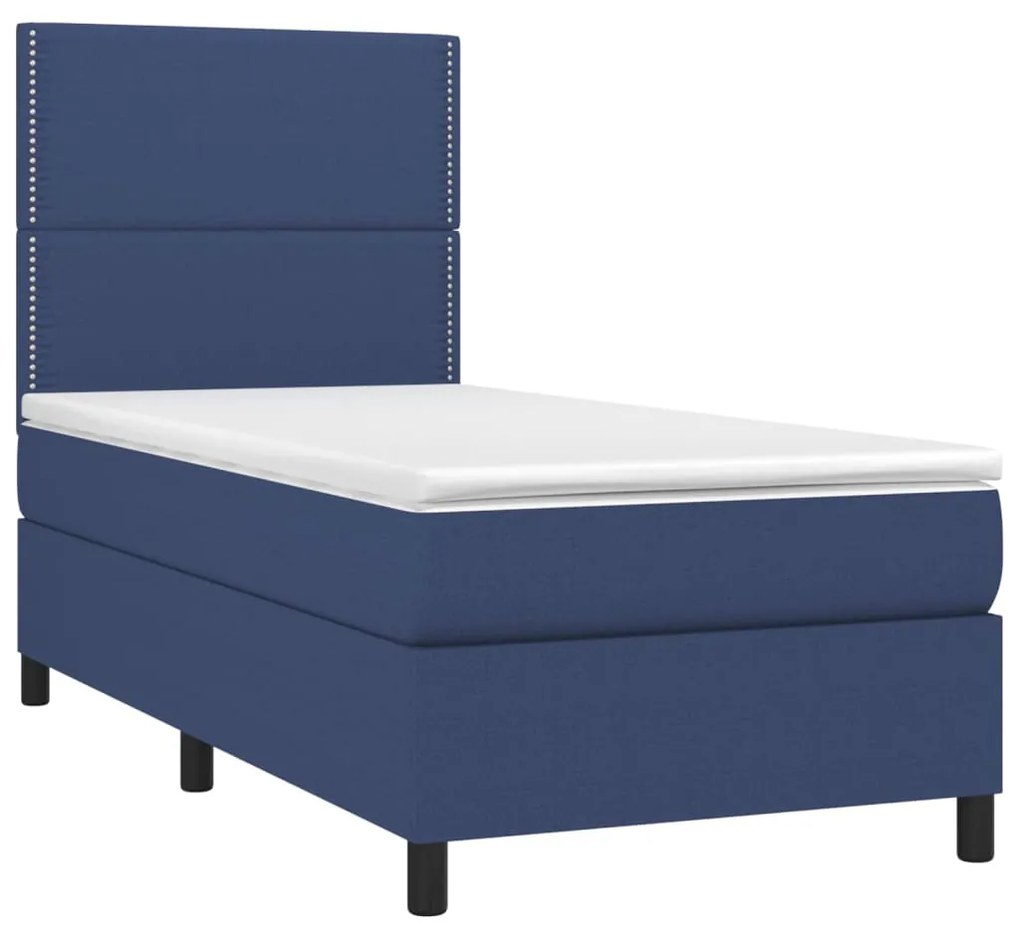 ΚΡΕΒΑΤΙ BOXSPRING ΜΕ ΣΤΡΩΜΑ ΜΠΛΕ 90X200 ΕΚ.ΥΦΑΣΜΑΤΙΝΟ 3141671