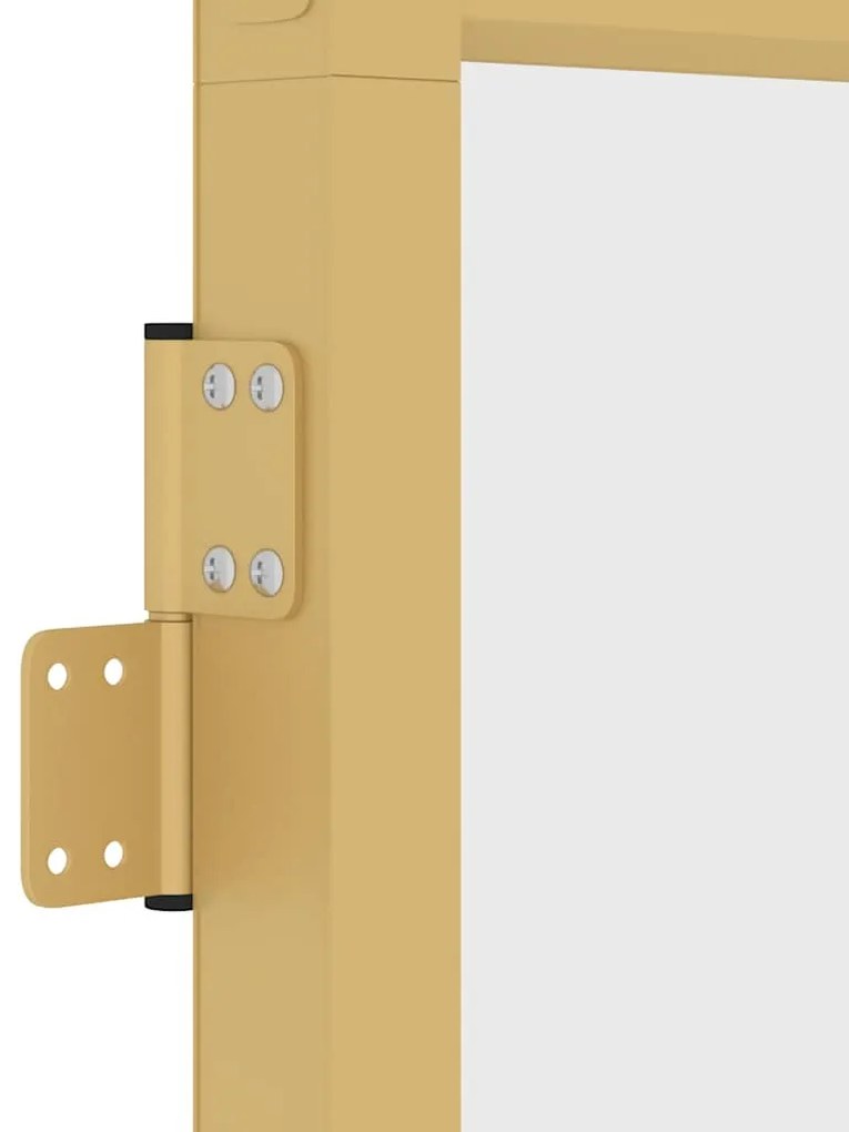 vidaXL Εσωτερική Πόρτα Χρυσή 93 x 201,5 εκ. Ψημένο Γυαλί &amp; Αλουμίνιο