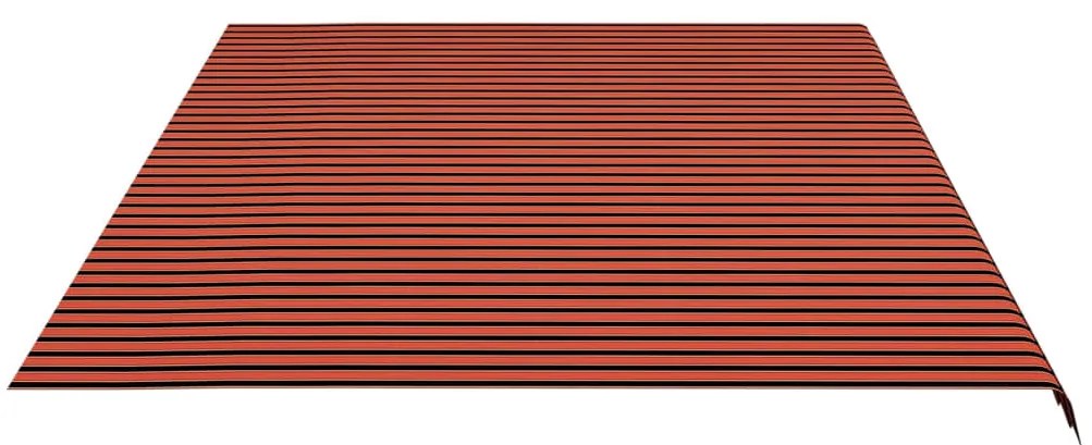 vidaXL Τεντόπανο Ανταλλακτικό Πορτοκαλί/ Καφέ 6 x 3,5 μ.