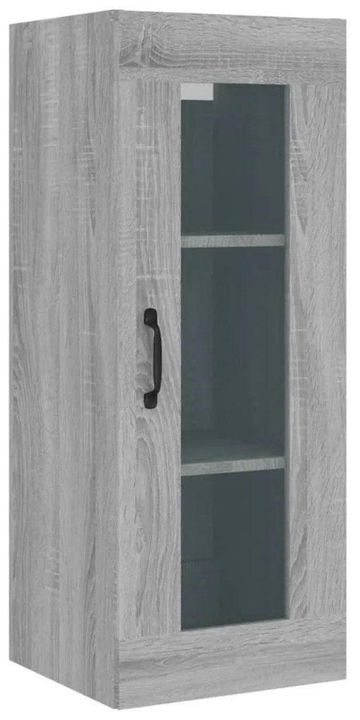 vidaXL Μπουφές Sonoma Γκρι 34,5 x 34 x 180 εκ. από Επεξεργασμένο Ξύλο