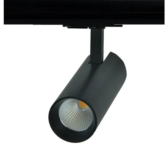 Σποτ Φωτιστικό Ράγας LED 10W Μονοφασικό IP20 4000K Soline ACA-SOLINE1040B2-Μαύρο SOLINE1040B2