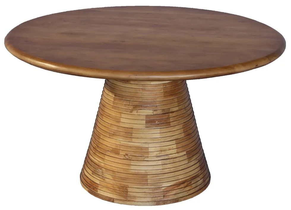 SAVOA COFFEE TABLE ΦΥΣΙΚΟ 80x80xH45cm - 04-1050