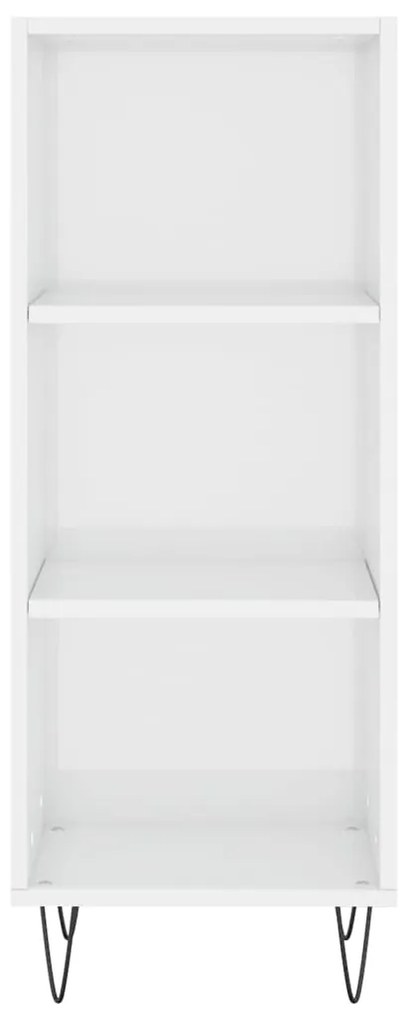 vidaXL Ντουλάπι Γυαλιστερό Λευκό 34,5 x 32,5 x 90 εκ. Επεξεργ. Ξύλο