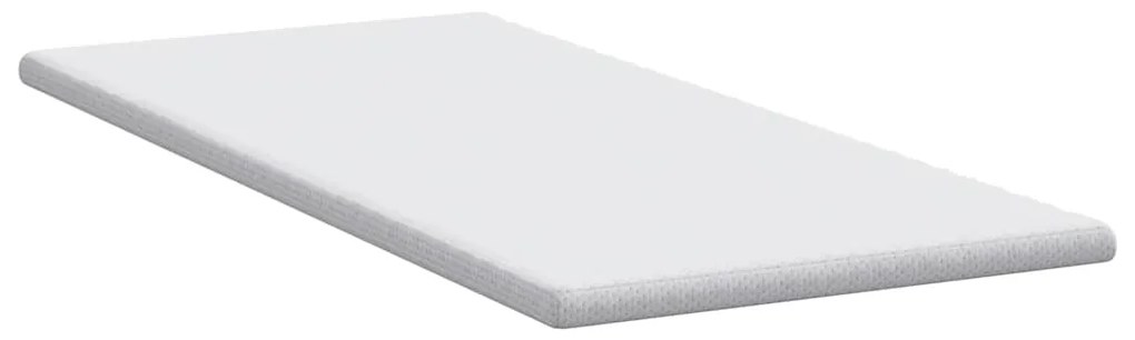 vidaXL Στρώμα επικάλυψης Λευκό 100 x 200 x 6 εκ Υφασμα Jacquard