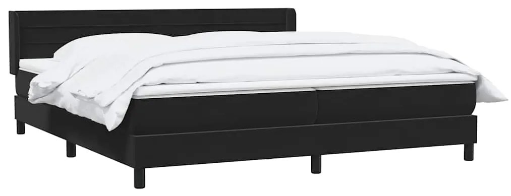 ΚΡΕΒΑΤΙ BOXSPRING ΜΕ ΣΤΡΩΜΑ ΜΑΥΡΟ 180X210 ΕΚ. ΒΕΛΟΥΔΙΝΟ 3318209