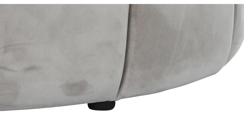 Υποπόδια DKD Home Decor Μπεζ πολυεστέρας Ξύλο MDF (86 x 86 x 48 cm)