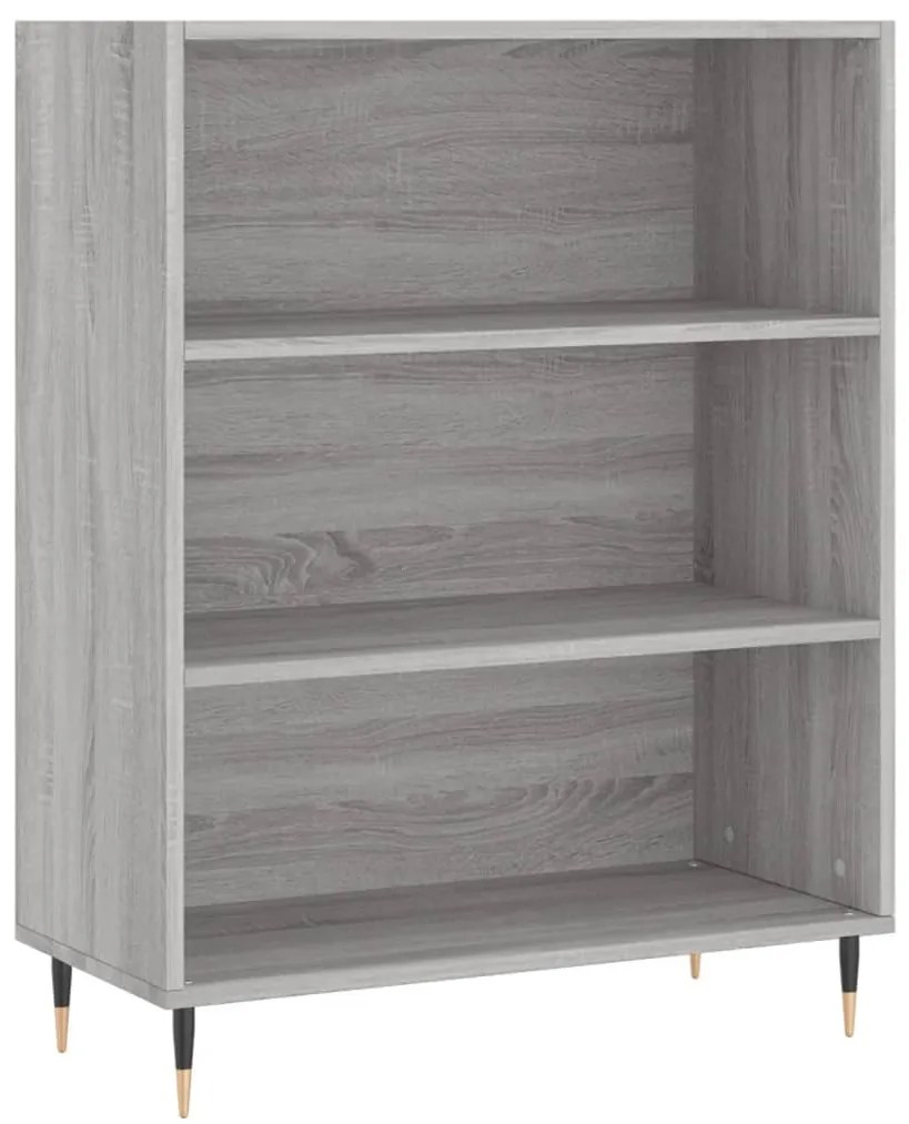 vidaXL Ντουλάπι Γκρι Sonoma 69,5 x 34 x 180 εκ. Επεξεργασμένο Ξύλο