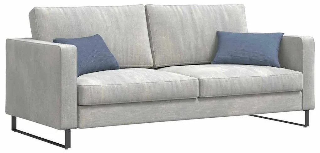 vidaXL Μαξιλάρι Καναπέ 2 pcs Μπλε 50 x 30 cm Υφασμάτινο Κορντουρά