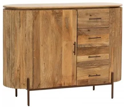 ΚΟΜΟΤΑ-ΣΥΡΤΑΡΙΕΡΑ Fylliana Bhopal MANGO WOOD ΧΡΩΜΑ 120x40x90εκ 938-223-003