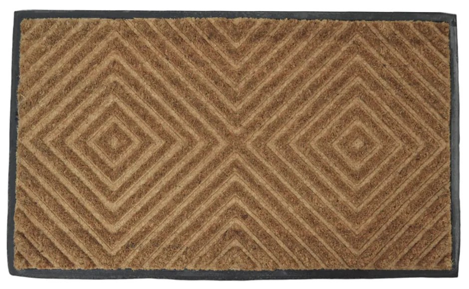 Ποδόμακτρο Μοκέτα Μπεζ Καουτσούκ 45x75cm ANKOR