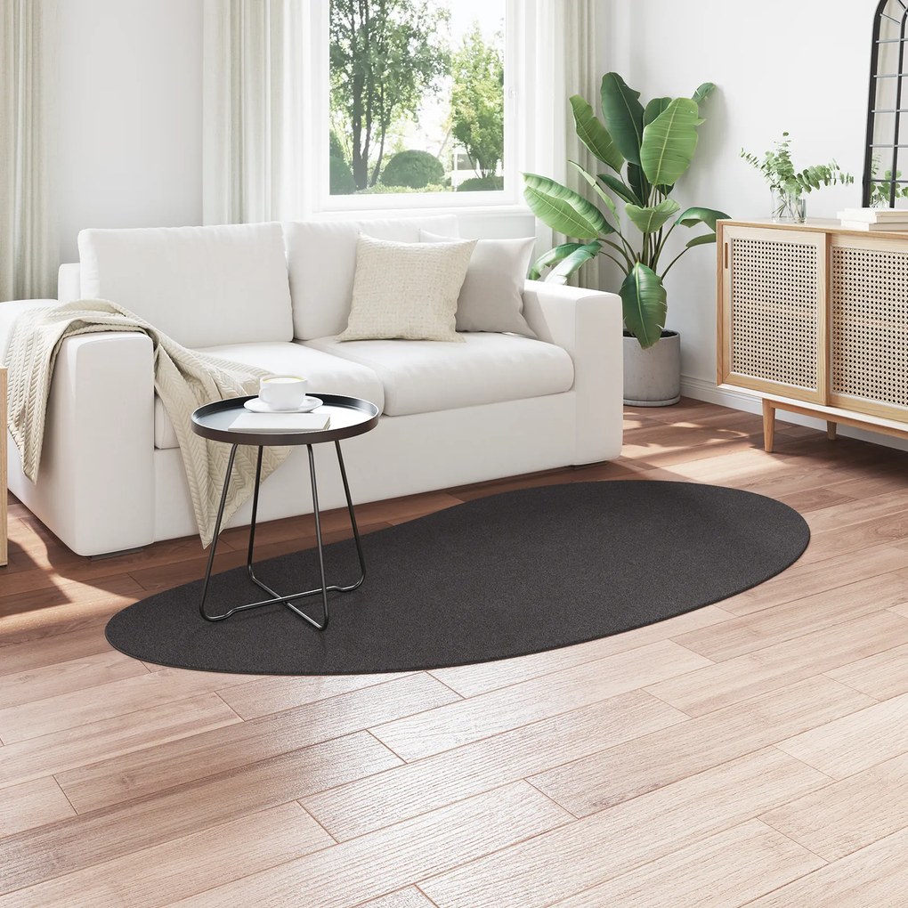 vidaXL Χαλί Ανθρακί 100x200 εκ Πολυεστέρας Μη ολισθηρό