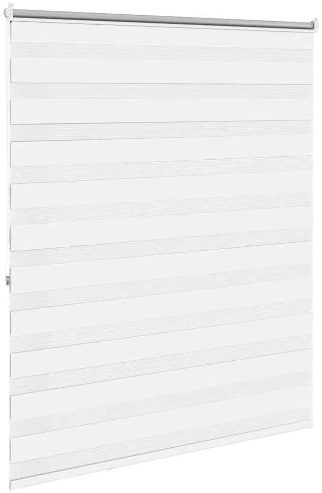 vidaXL Ρόλερ Zebra Λευκό 140 x 175 cm