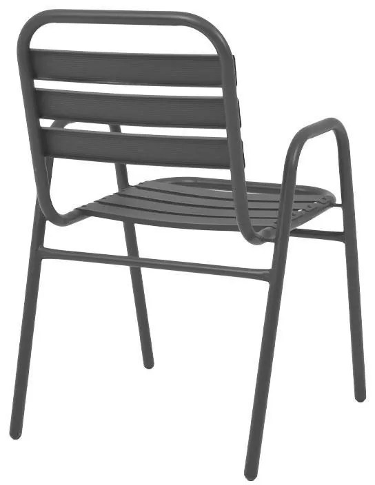 Καρέκλα FL004 Fylliana Μεταλλική Γκρί 53x58x78 εκ. 53x58x78 εκ.