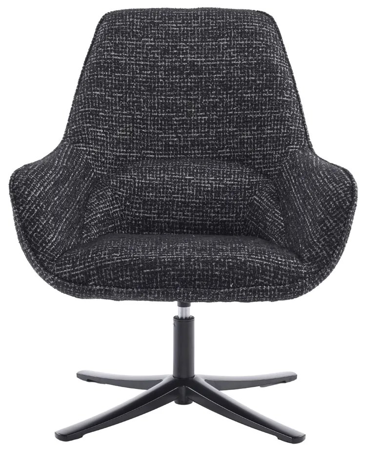 TIFFANY ΠΟΛΥΘΡΟΝΑ ΠΕΡΙΣΤΡΕΦΟΜΕΝΗ ΜΑΥΡΟ ΜΕ PATTERN 80x75x90 - 01-3532