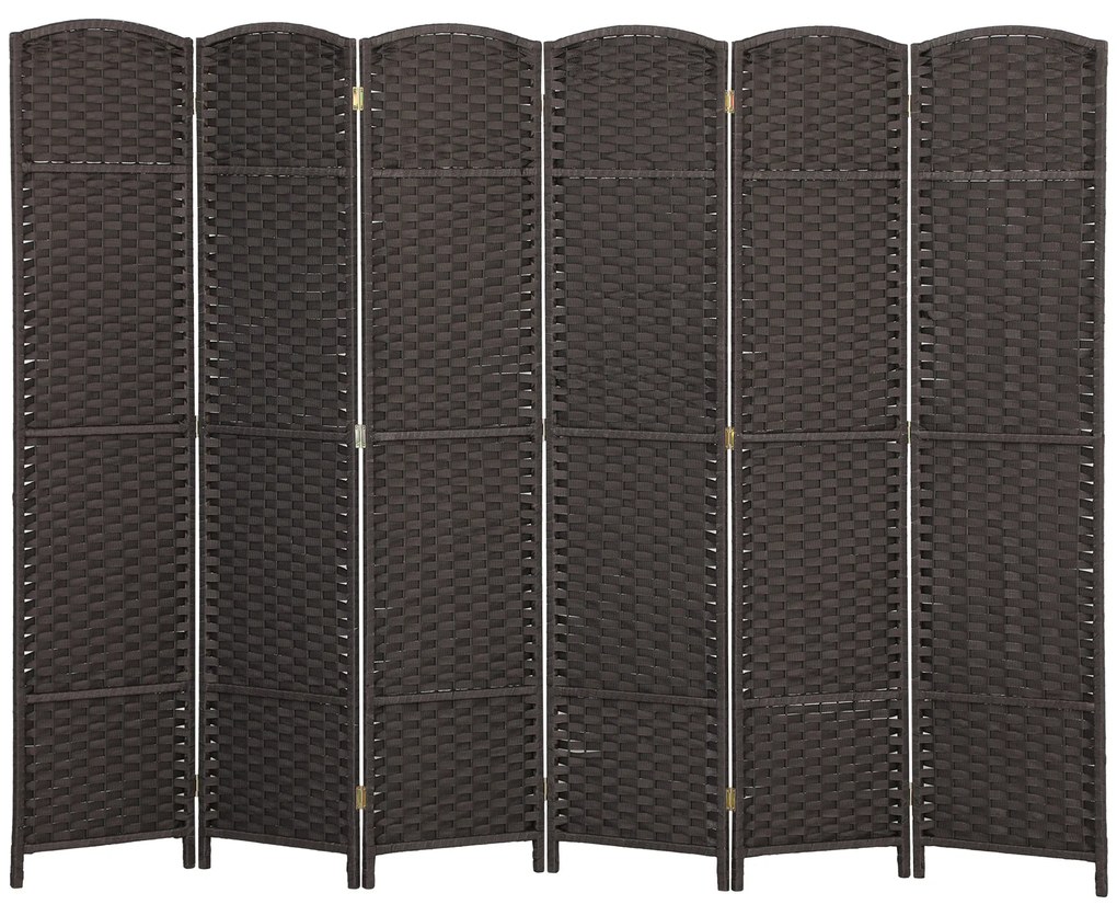 HOMCOM Διαχωριστικό δωματίου 6 πάνελ, πτυσσόμενο, για σαλόνι, υπνοδωμάτιο, γραφείο, καφέ