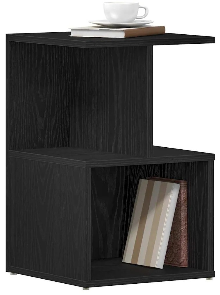 vidaXL Κομοδίνο Μαύρη δρυς 35 x 35 x 55 εκ. Επεξεργασμένο ξύλο