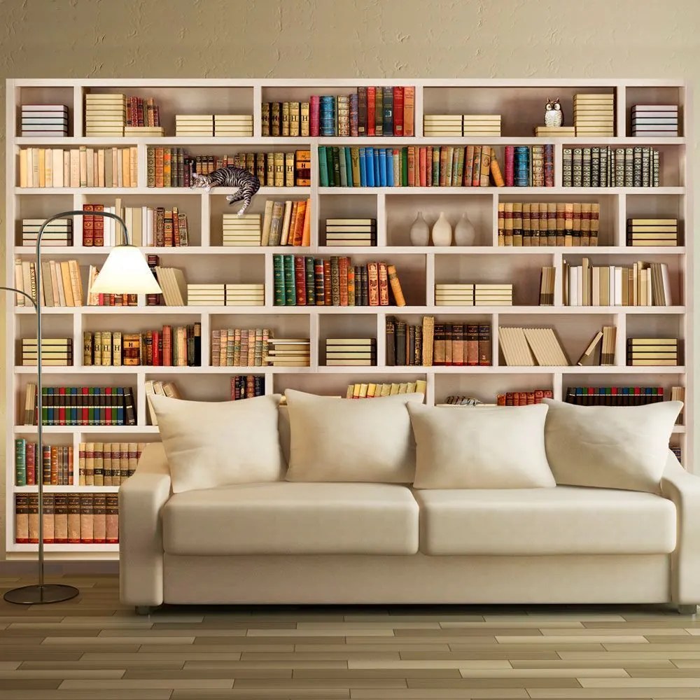 Αυτοκόλλητη φωτοταπετσαρία - Home library - 147x105