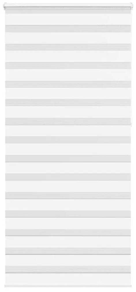 vidaXL Ζέβρα τυφλή Λευκό Πλάτος υφάσματος 100,9 εκ. Πολυεστέρας