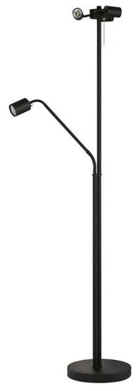 Σώμα Επιδαπέδιου Φωτιστικού Μαύρο 3xE27 40W 1xGU10 4W 70793 Fischer Honsel-70793-Μαύρο 70793