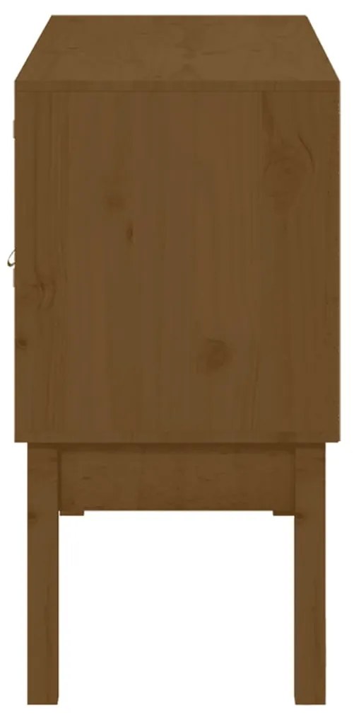 vidaXL Ντουλάπι Καφέ Μελί 110 x 40 x 78 εκ. από Μασίφ Ξύλο Πεύκου