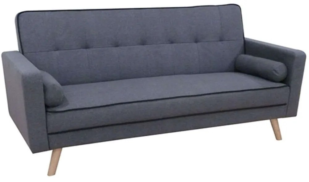 Καναπές-Κρεβάτι Τριθέσιος Elize 40.0095 188x77x87cm Grey