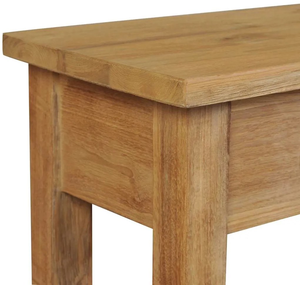 vidaXL Τραπέζι Κονσόλα 120 x 30 x 80 εκ. από Μασίφ Ξύλο Teak