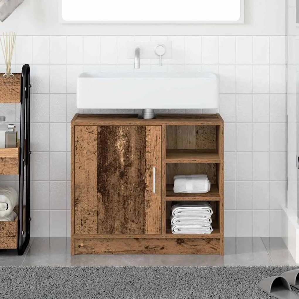 vidaXL Ντουλάπι Νιπτήρα Παλιό Ξύλο 63 x 29 x 55 cm Επεξεργασμένο ξύλο