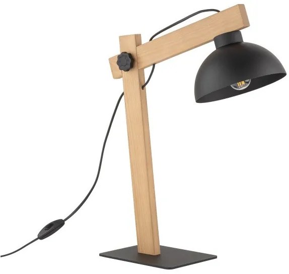 Επιτραπέζιο Φωτιστικό E27 15W IP20 Oslo TK Lighting-5346-Μαύρο 5346