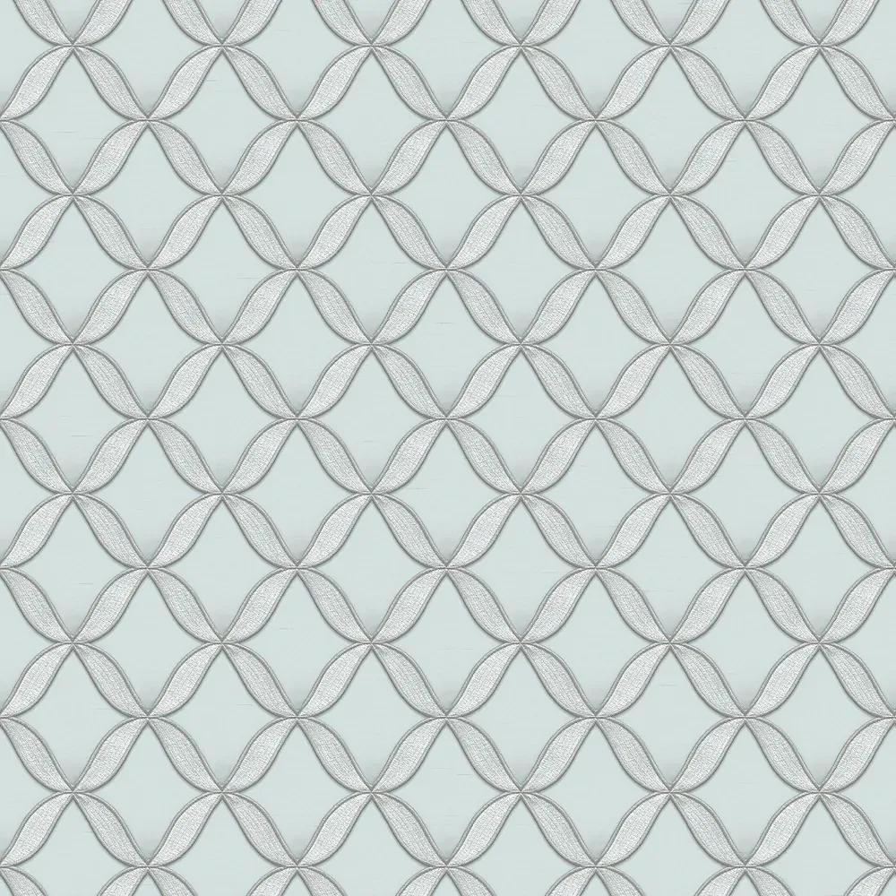 Ταπετσαρία τοίχου Fabric Touch Geometric Light Blue FT221223