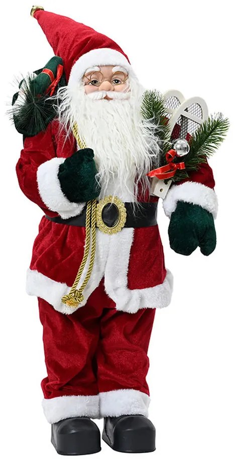 Χριστουγεννιάτικο Στολίδι Decoris Άη Βασίλης Νάνος 17 X 10 X 30 cm