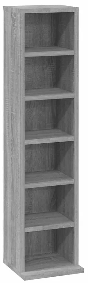 vidaXL Έπιπλο για CD Γκρι Sonoma 21x20x88 εκ. από Επεξεργασμένο Ξύλο
