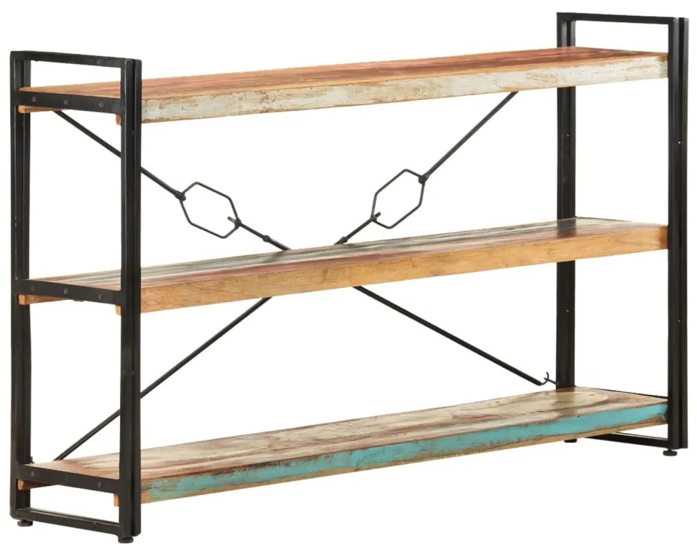 vidaXL Βιβλιοθήκη με 3 Επίπεδα 140x30x80 εκ. Μασίφ Ανακυκλωμένο Ξύλο