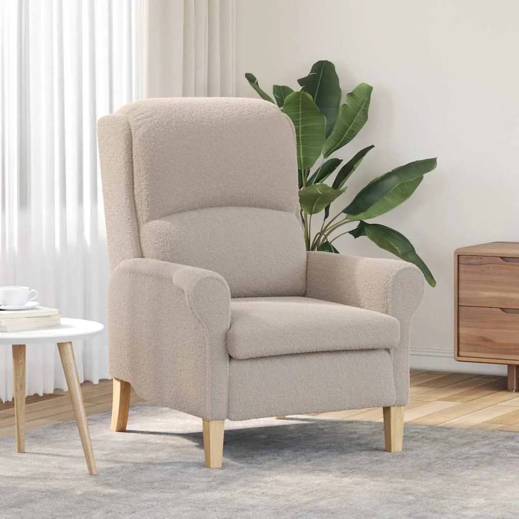 vidaXL Πολυθρόνα Ανοιχτό γκρι 76 x 94 x 102 εκ. ύφασμα