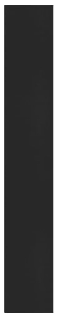vidaXL Βιβλιοθήκη με 5 Ράφια Μαύρη 60 x 30 x 189 εκ. από Επεξ. Ξύλο