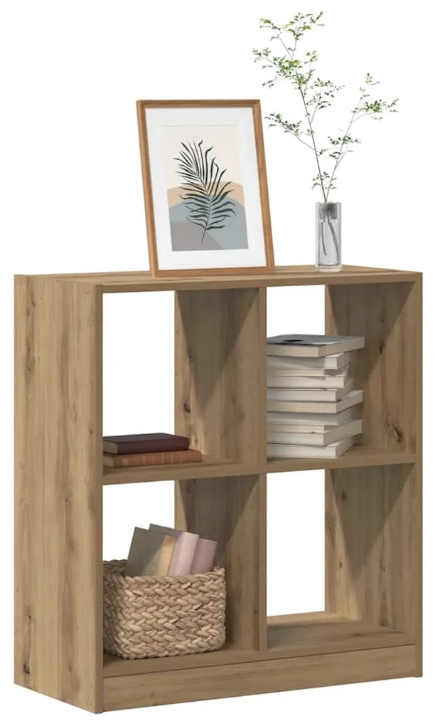 vidaXL Βιβλιοθήκη Αρτισιανή Δρυς 68,5x32x75 εκ. από Επεξεργ. Ξύλο