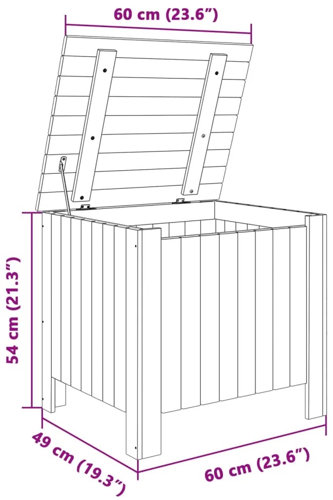 ΚΟΥΤΙ ΑΠΟΘΗΚΕΥΣΗΣ ΜΕ ΚΑΠΑΚΙ RANA 60X49X54ΕΚ. ΜΑΣΙΦ ΞΥΛΟ ΠΕΥΚΟΥ 4002327